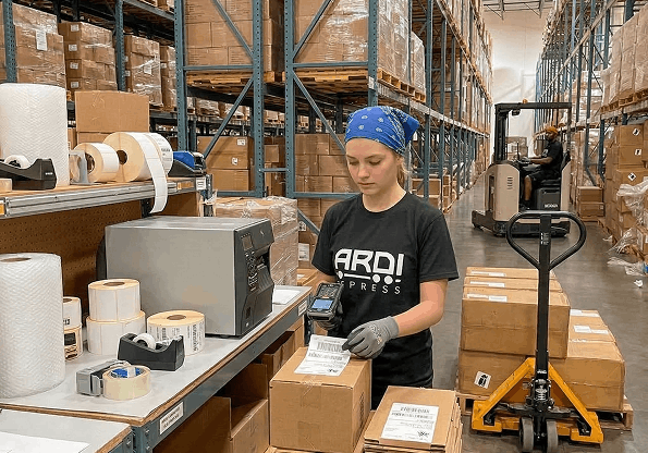 ARDI Express warehouse prep process
